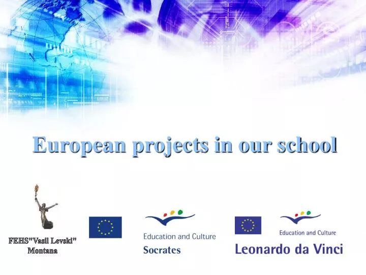 european projects in our school