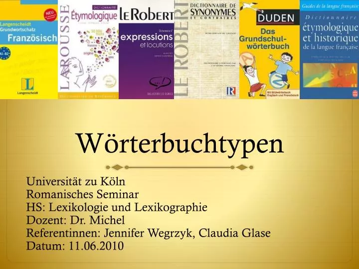 w rterbuchtypen