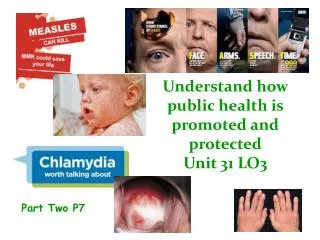 Understand how public health is promoted and protected Unit 31 LO3