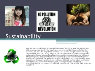 Sustainability