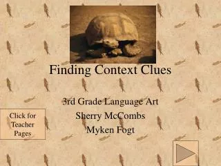 Finding Context Clues