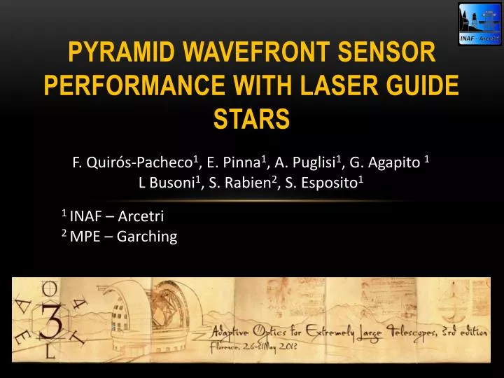pyramid wavefront sensor performance with laser guide stars
