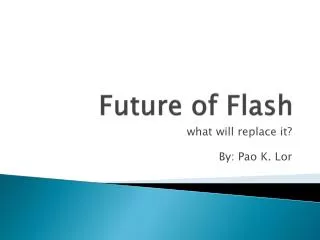 Future of Flash