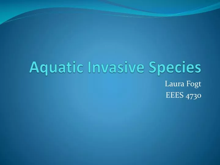 aquatic invasive species