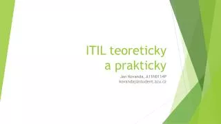 itil teoreticky a prakticky