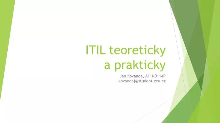 itil teoreticky a prakticky