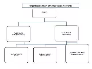 Organization Chart of Construction Accounts