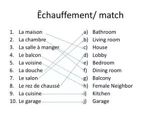 chauffement match