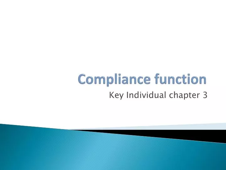 compliance function