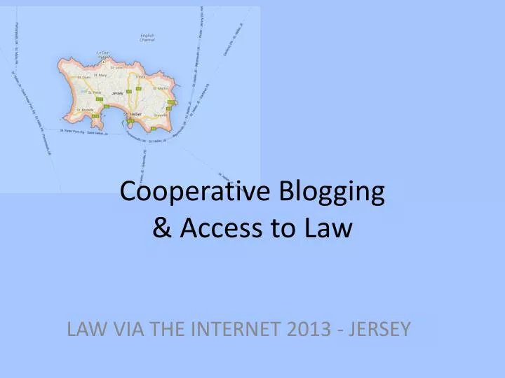 cooperative blogging access to law