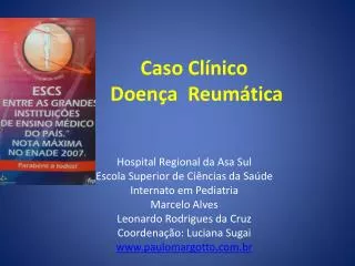 caso cl nico doen a reum tica
