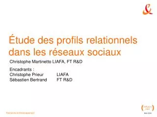 tude des profils relationnels dans les r seaux sociaux