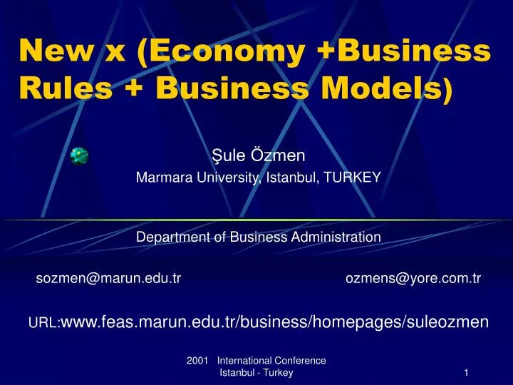 new x economy business rules business models