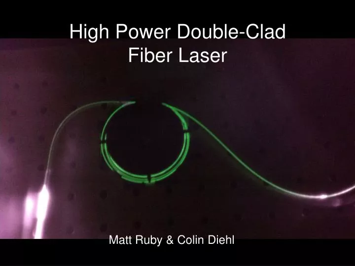 high power double clad fiber laser