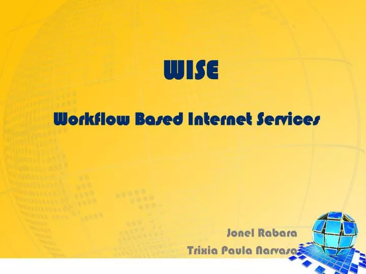 wise workflow based internet services