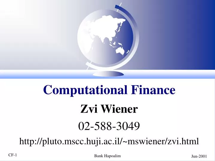 computational finance