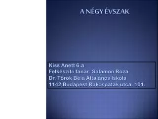 a n gy vszak