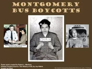 Montgomery Bus Boycotts