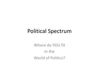 Political Spectrum