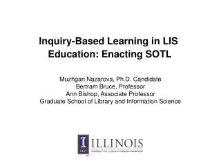 Inquiry-Based Learning in LIS Education: Enacting SOTL