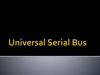 universal serial bus