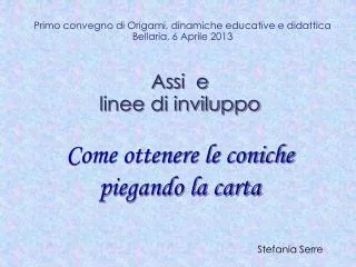 assi e linee di inviluppo