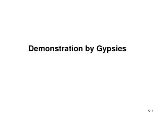 Demonstration by Gypsies