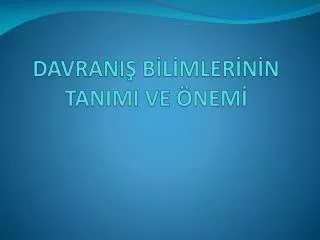 davrani b l mler n n tanimi ve nem