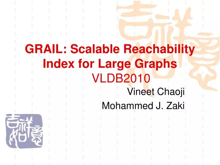 grail scalable reachability index for large graphs vldb2010