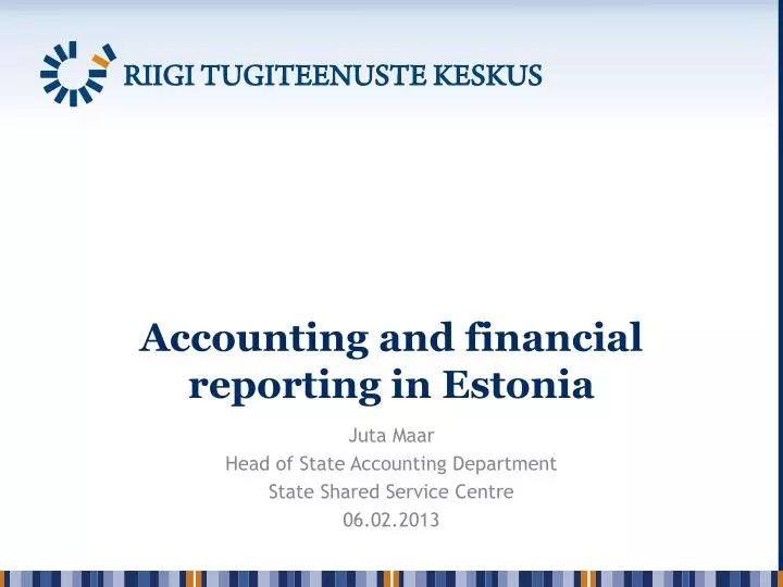 accounting and financial reporting in estonia