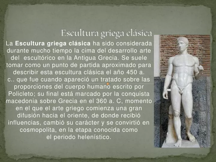 escultura griega cl sica