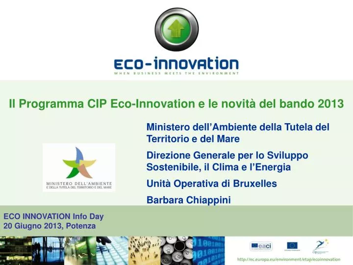 il programma cip eco innovation e le novit del bando 2013