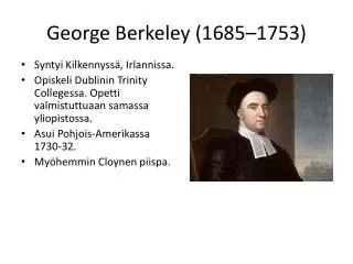 george berkeley 1685 1753