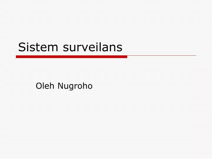 sistem surveilans