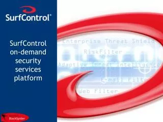 SurfControl on-demand security services platform