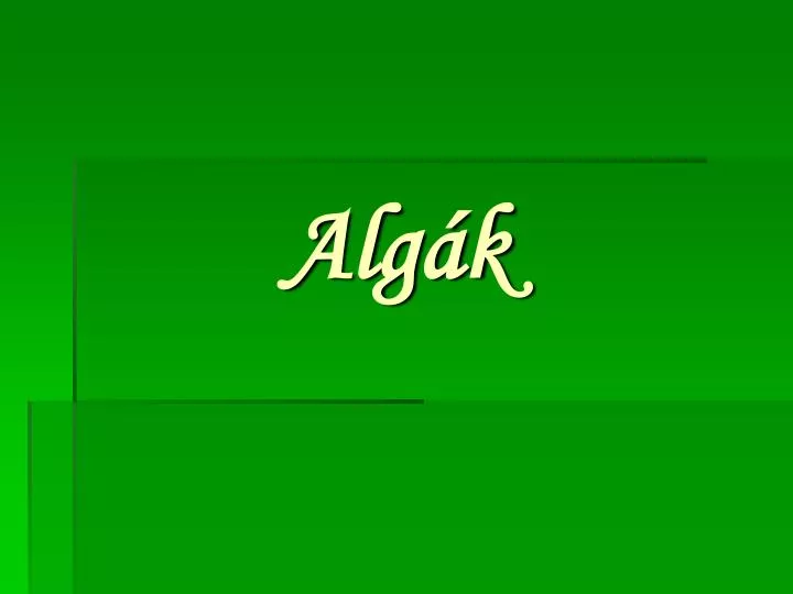 alg k