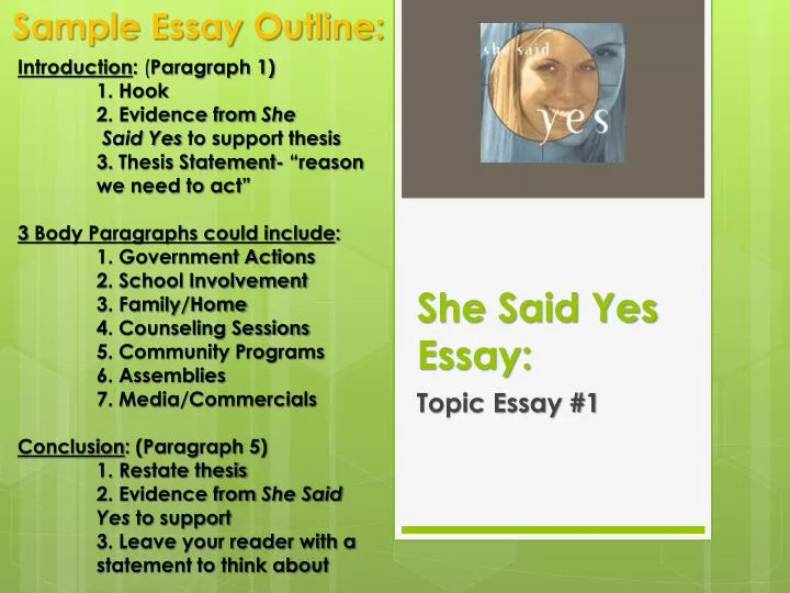 she said essay
