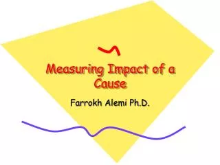 Measuring Impact of a Cause