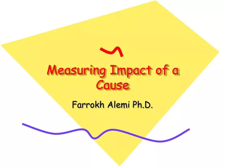 measuring impact of a cause