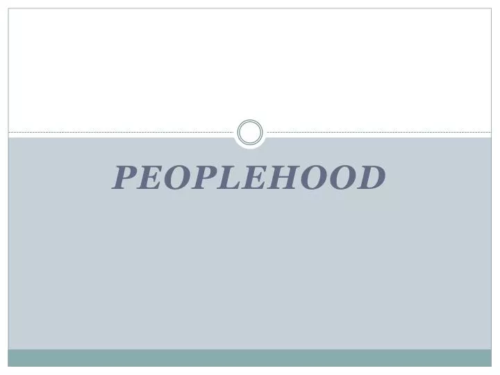peoplehood