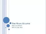 The Wang Eclipse - slide 1