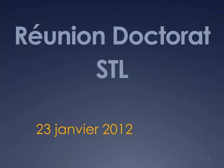 r union doctorat stl