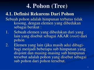 4 pohon tree