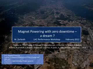 LHC Magnet Powering Failures in Magnet Powering as f(Time, Energy and Intensity)