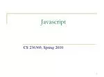 PPT - JavaScript PowerPoint Presentation, free download - ID:6238186