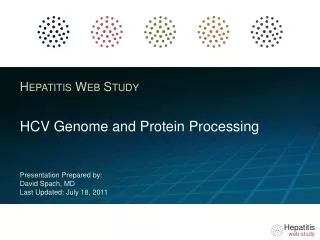 HCV Genome and Protein Processing