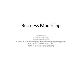Business Modelling
