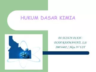 hukum dasar kimia