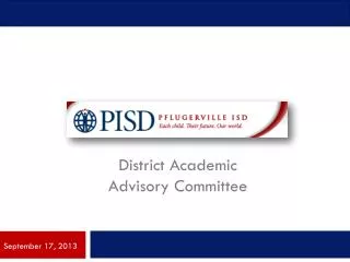 District Academic Advisory Committee