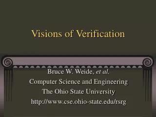 Visions of Verification